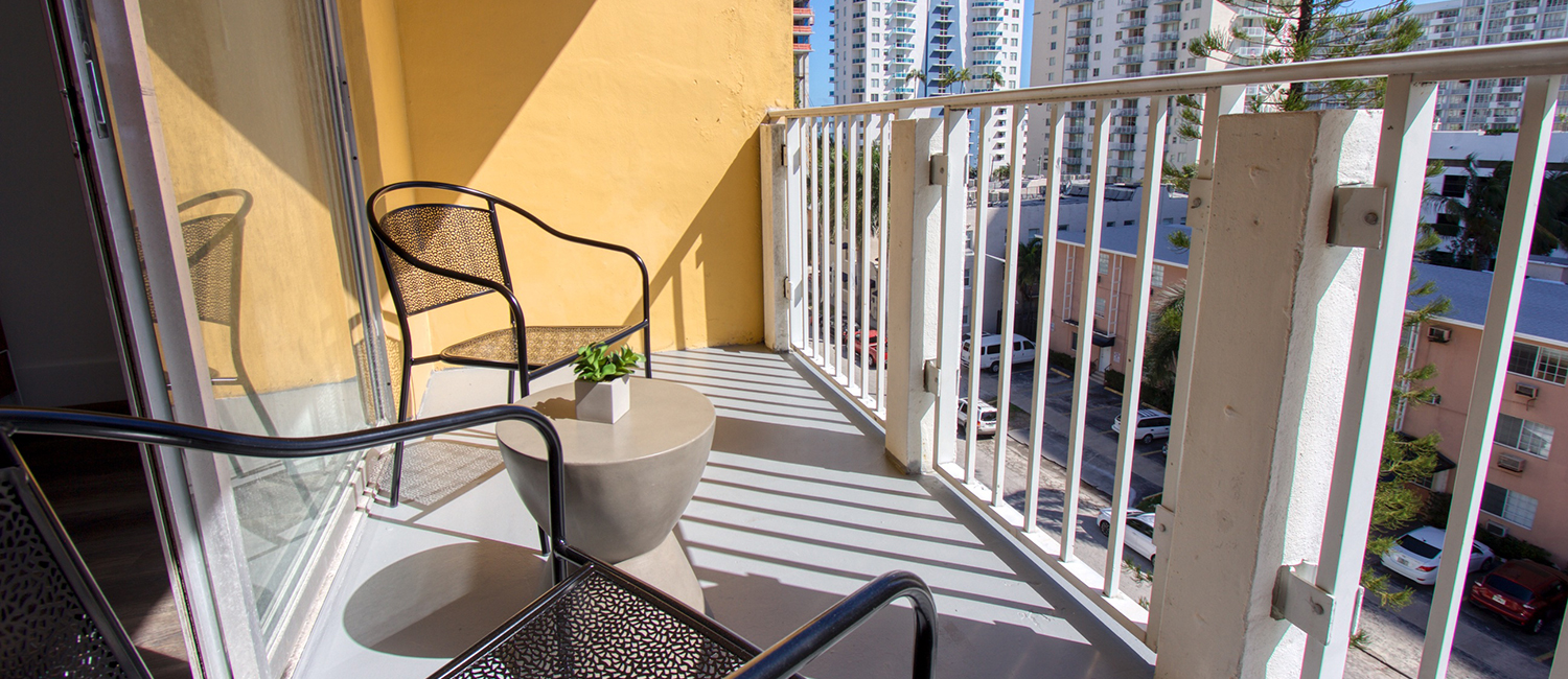 Enjoy Sweeping Views from Your Private Balcony